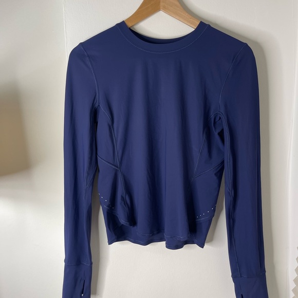 UV Protection Fold-Over Running Long-Sleeve Shirt Size 4 - Picture 2 of 5